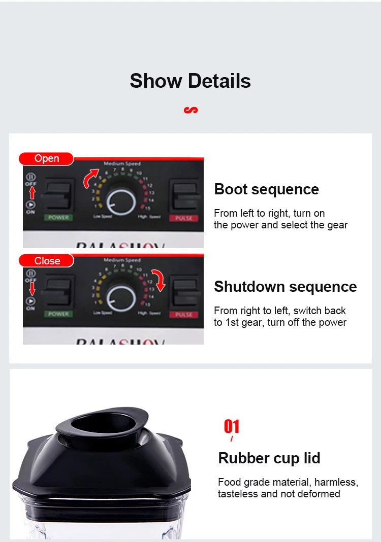 MixologyPro 2000W Commercial Blender Set