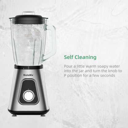 MixologyPro 1300W 2-in-1 Glass Blender Set