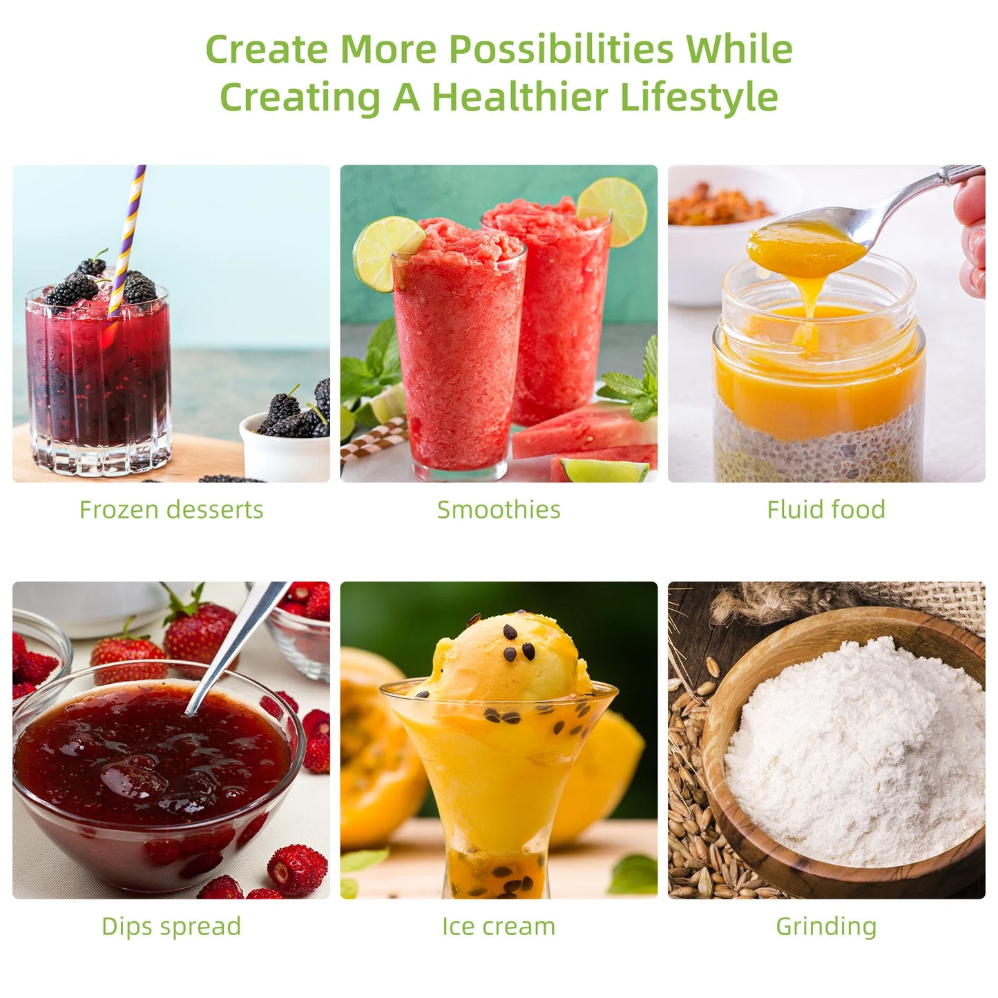 MixologyPro 1300W 2-in-1 Glass Blender Set