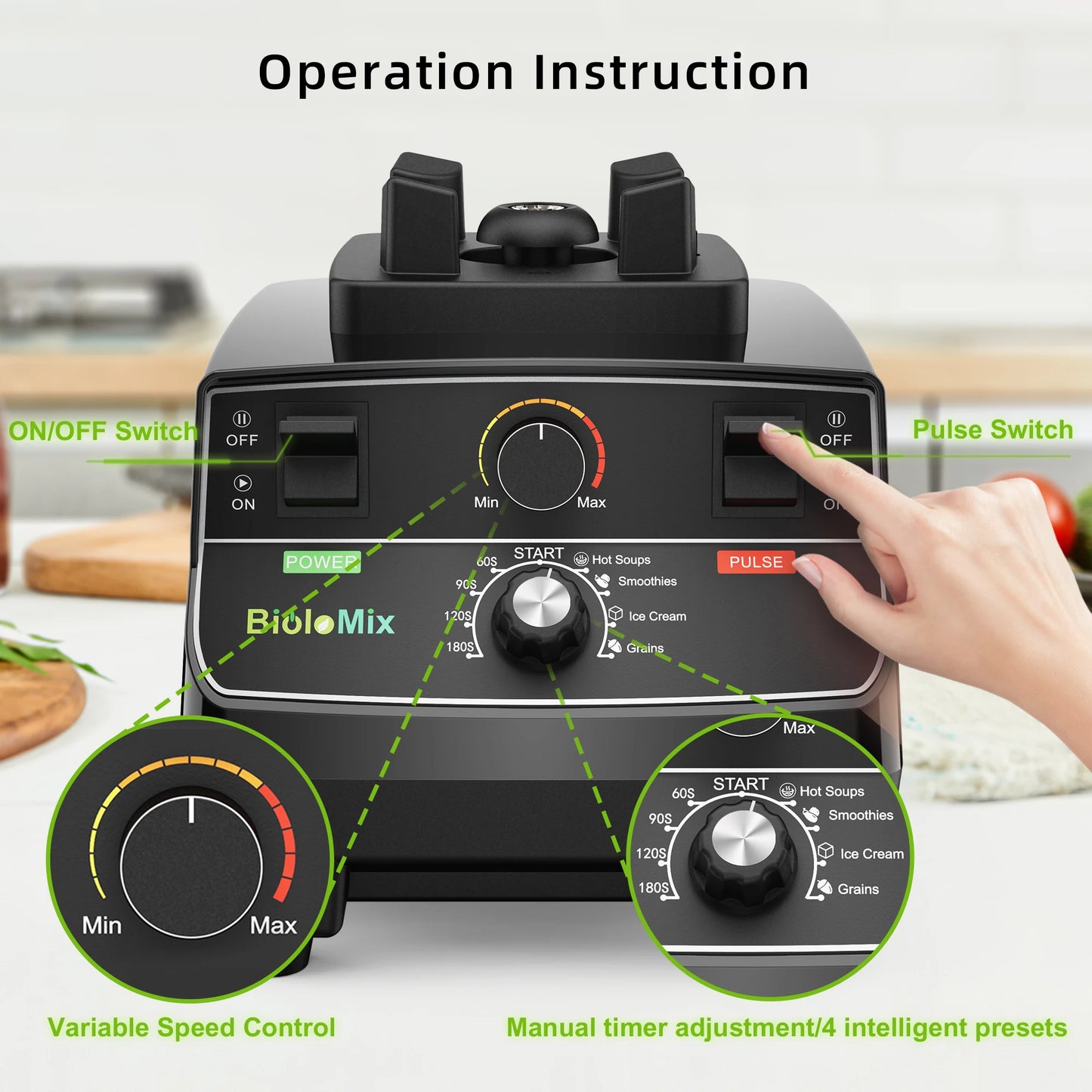 MixologyPro 2200W Smart Blender Pro