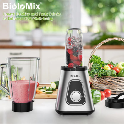 MixologyPro 1300W 2-in-1 Glass Blender Set